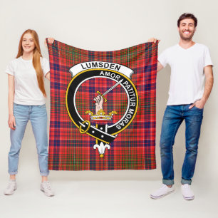 Clan Lumsden Modern Tartan Kariert Fleecedecke