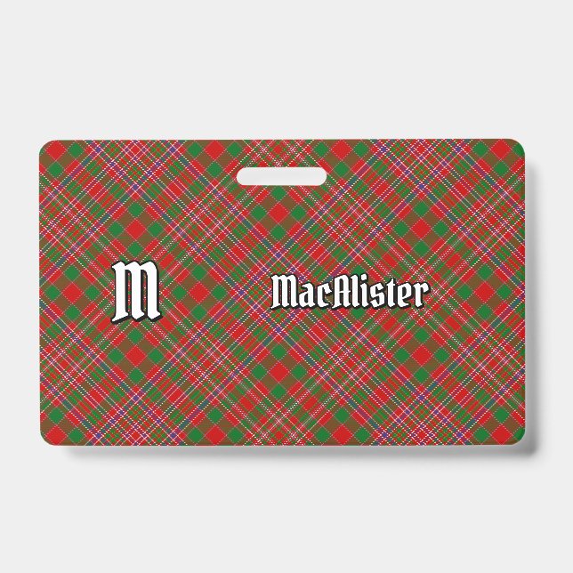 Clan MacAlister Badge Tartan (Avant)