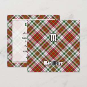 Clan MacAlister Dress Tartan Einladung