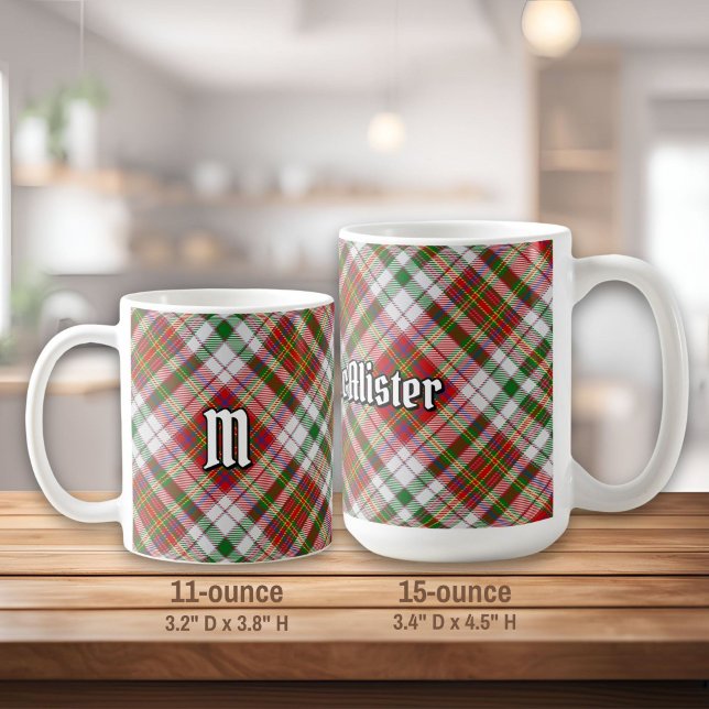 Clan MacAlister Dress Tartan Tasse (Von Creator hochgeladen)