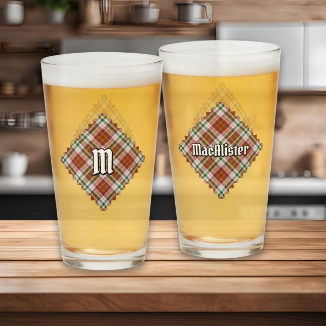 Clan MacAlister Robe Tartan Verre (Créateur téléchargé)