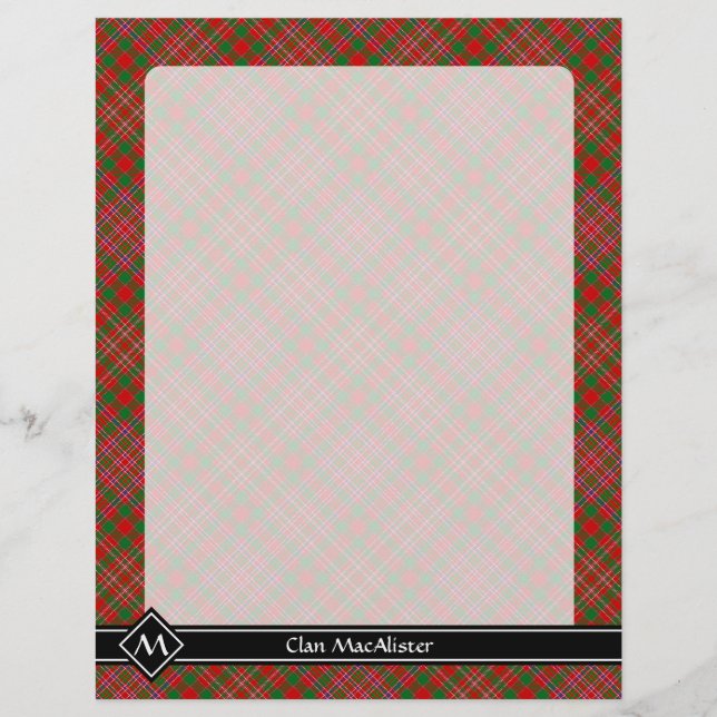 Clan MacAlister Tartan Flyer (Vorne)