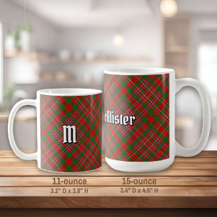 Clan MacAlister Tartan Kaffee Tasse