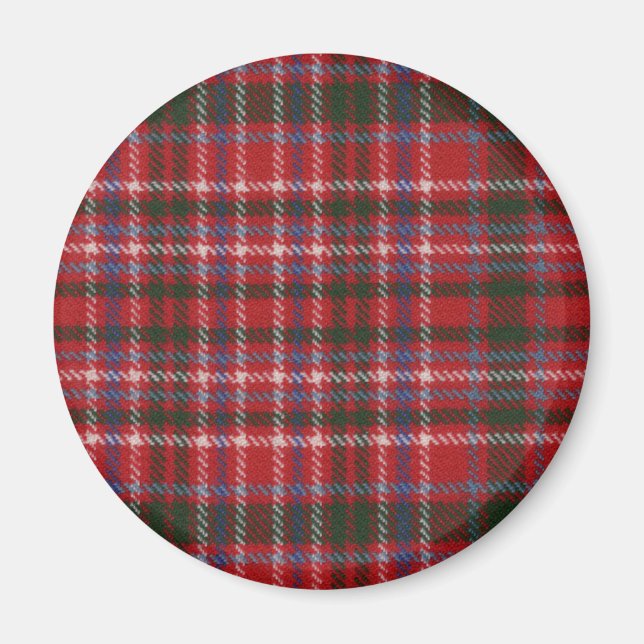Clan MacAlister Tartan Magnet (Vorne)