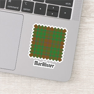 Clan MacAlister von Glenbarr Jagd Tartan Aufkleber