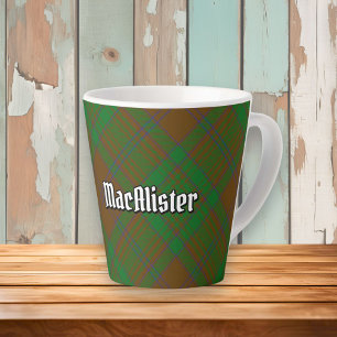Clan MacAlister von Glenbarr Jagd Tartan Milchtasse