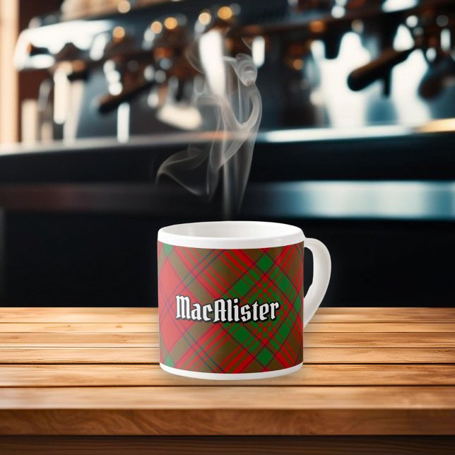 Clan MacAlister von Glenbarr Tartan Espressotasse (Von Creator hochgeladen)