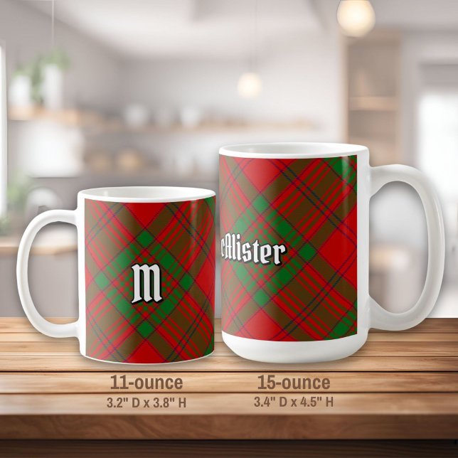 Clan MacAlister von Glenbarr Tartan Kaffeetasse (Von Creator hochgeladen)