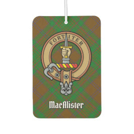 Clan MacAlister Wappen über die Jagd Glenbarr Tart Autolufterfrischer