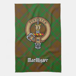 Clan MacAlister Wappen über die Jagd Glenbarr Tart Geschirrtuch