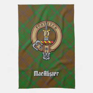 Clan MacAlister Wappen über die Jagd Glenbarr Tart Geschirrtuch