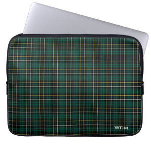 Clan MacAlpine Tartan-dunkelgrünes kariertes mit Laptopschutzhülle