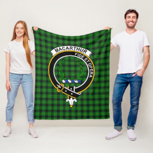Clan MacArthur Alte Jagd Tartan Kariert Fleecedecke