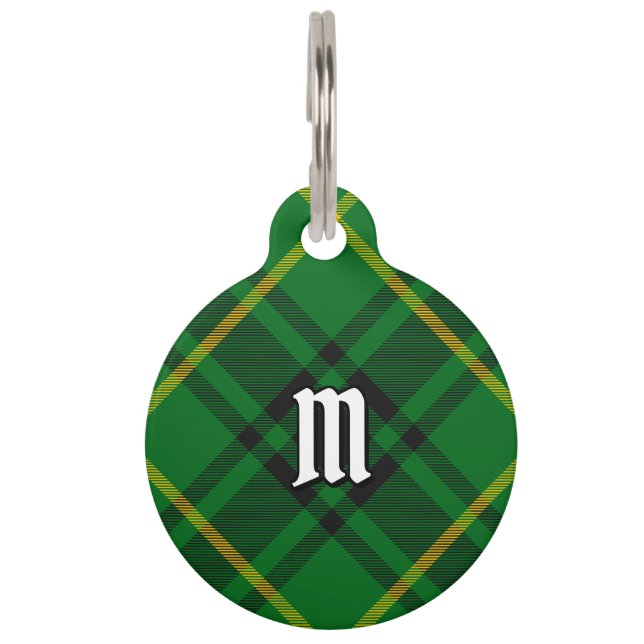 Clan MacArthur Tartan Haustiermarke (Vorderseite)