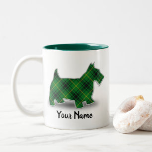 Clan MacArthur Tartan Schottischer Terrier Zweifarbige Tasse