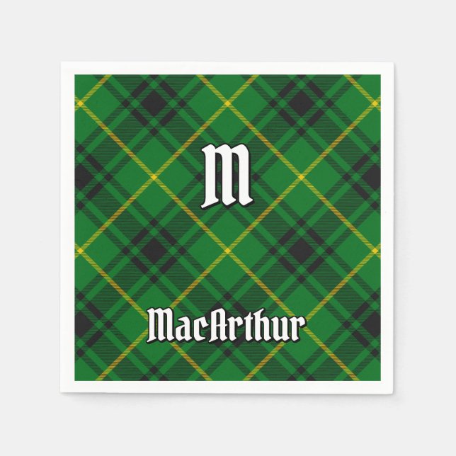 Clan MacArthur Tartan Serviette (Vorderseite)