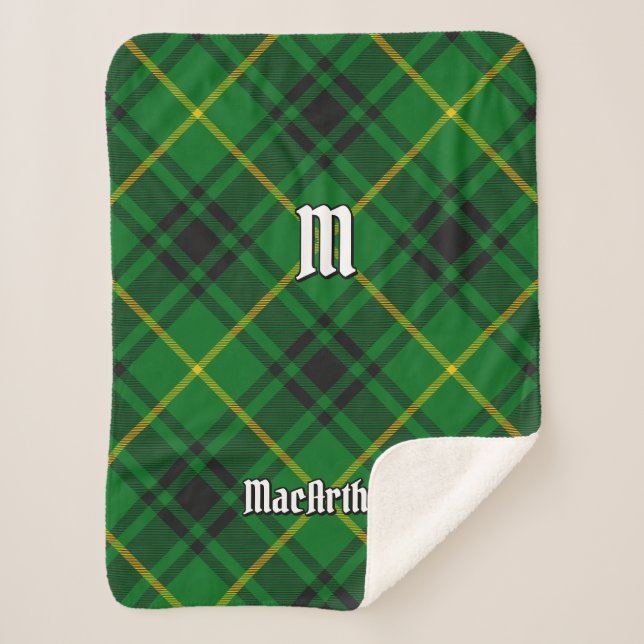 Clan MacArthur Tartan Sherpadecke (Vorderseite)