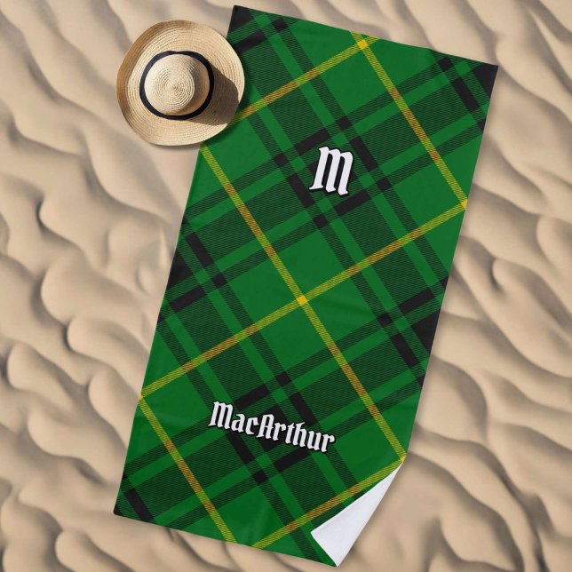 Clan MacArthur Tartan Strandtuch (Von Creator hochgeladen)