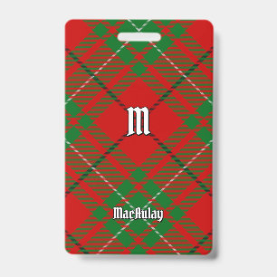 Clan MacAulay Badge Tartan
