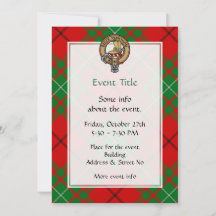 Clan MacAulay Crest Invitation