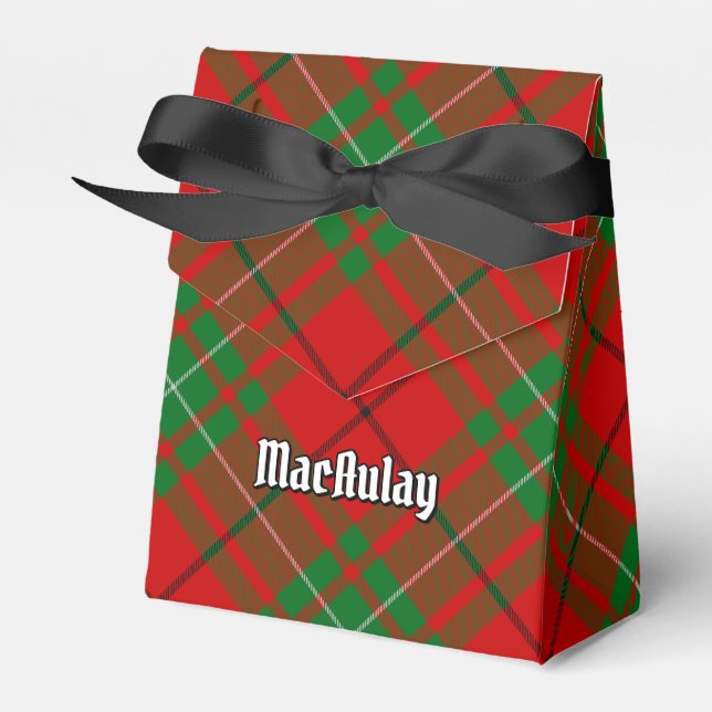 Clan MacAulay Tartan Gevor Box Geschenkschachtel (Vorderseite)