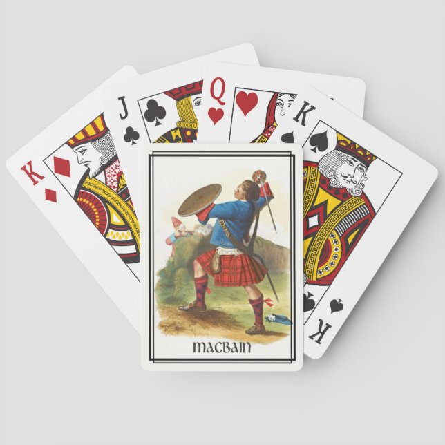 Clan MacBain Classic Scotland Bicycle Deck Spielkarten (Rückseite)