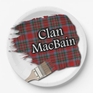 Clan MacBain Scottish Tartan Paint Brush Pappteller