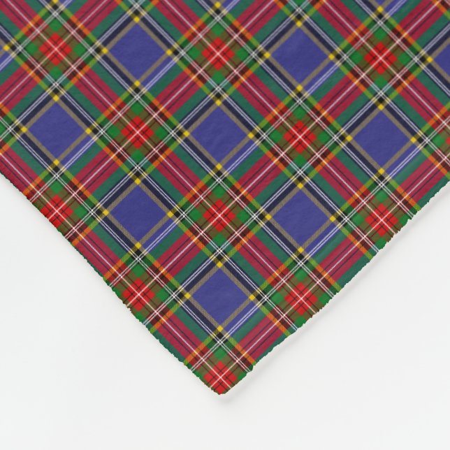 Clan MacBeth Tartan Fleecedecke (Ecke)