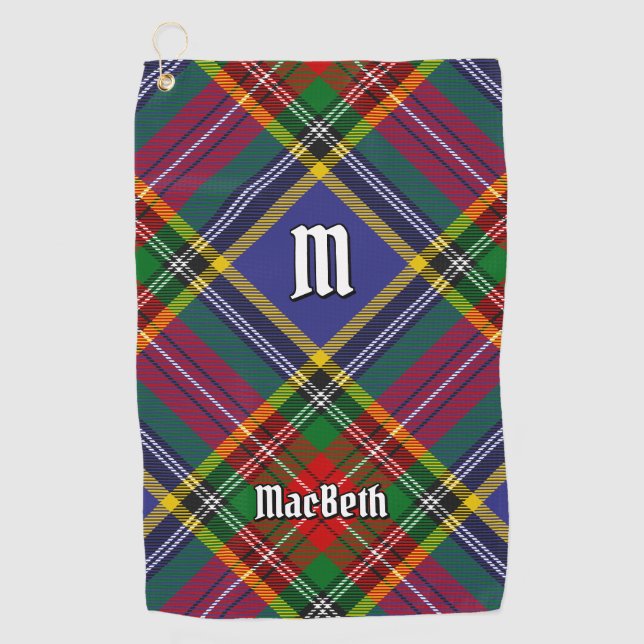 Clan MacBeth Tartan Golf Towel Golfhandtuch (Vorderseite)