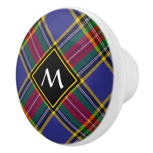 Clan MacBeth Tartan Keramik Knob Keramikknauf