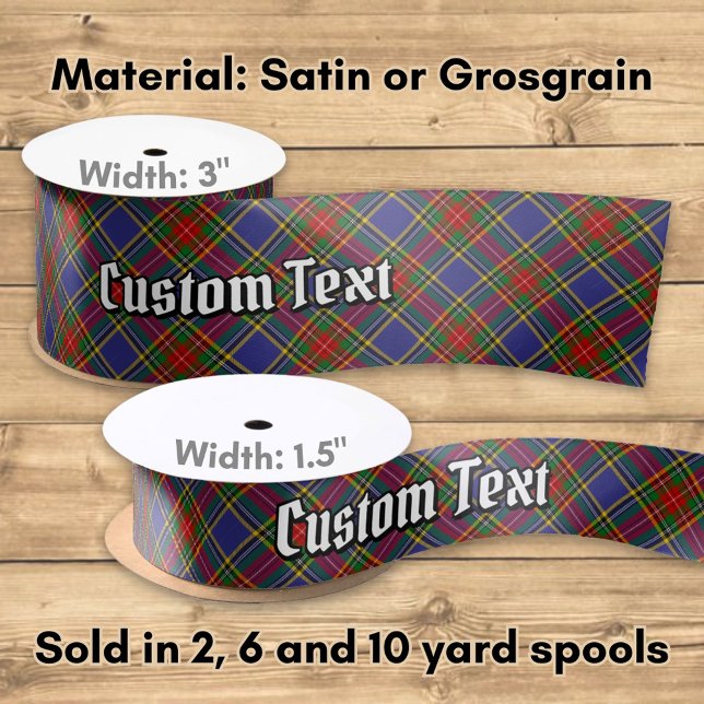 Clan MacBeth Tartan Satin Ribbon Satinband (Von Creator hochgeladen)