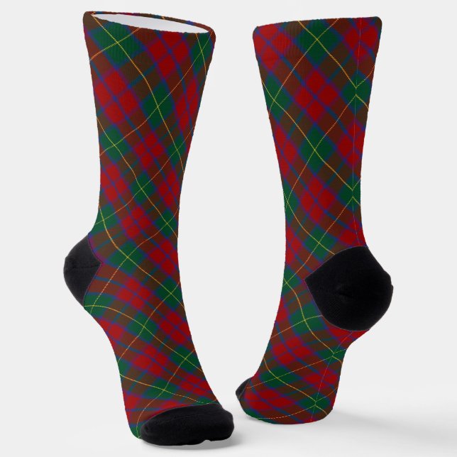 Clan MacCarthy Tartan Socken (Gewinkelt)