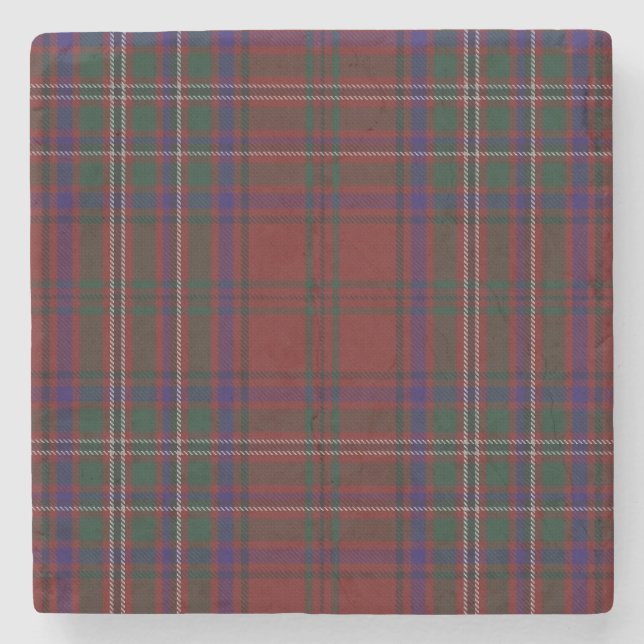 Clan MacClure Tartan Kariert Stone Untersetzer (Vorderseite)