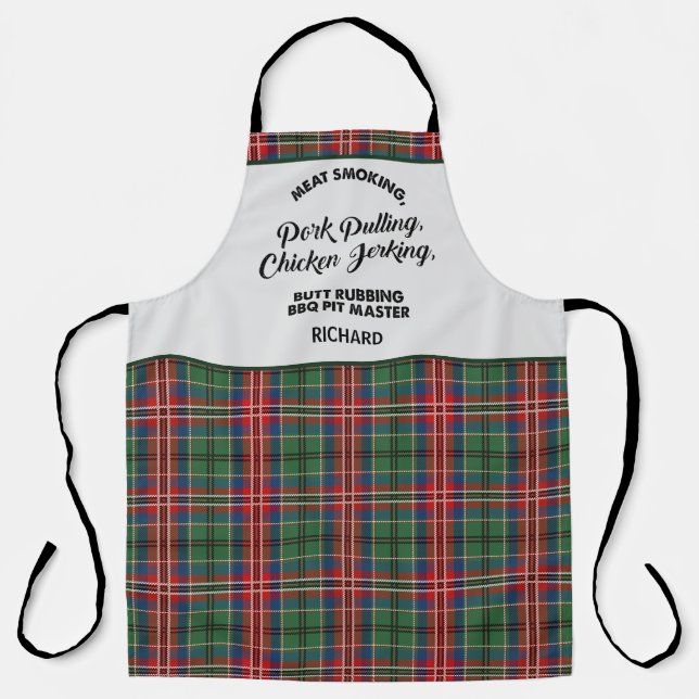 Clan MacCulloch Tartan Kariertes Muster hinzufügen Schürze (Vorderseite)