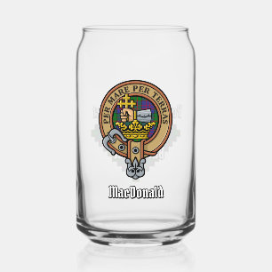 Clan MacDonald Crest sur Tartan