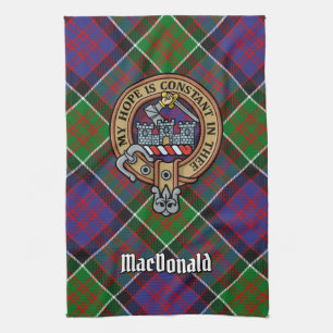 Clan MacDonald de Clanranald Crest Serviette de cu