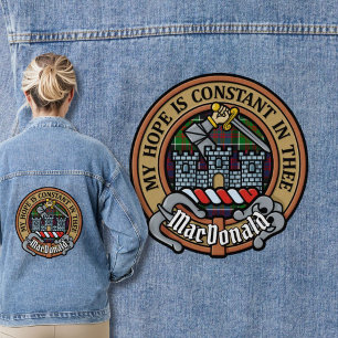 Clan MacDonald de Clanranald Crest sur Tartan
