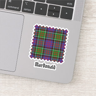 Clan MacDonald de Clanranald Tartan Sticker