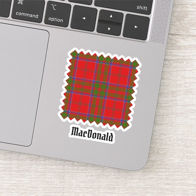 Clan MacDonald de Keppoch Sticker Tartan (Détail)