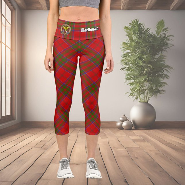 Clan MacDonald de Keppoch Tartan Capri Leggings (Créateur téléchargé)
