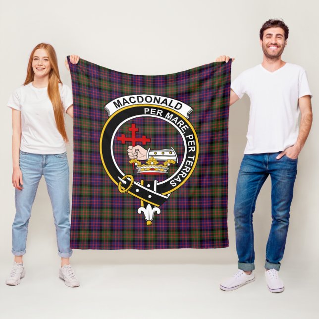 Clan MacDonald Modern Macdonalds von Donald Tartan Fleecedecke (Beispiel)