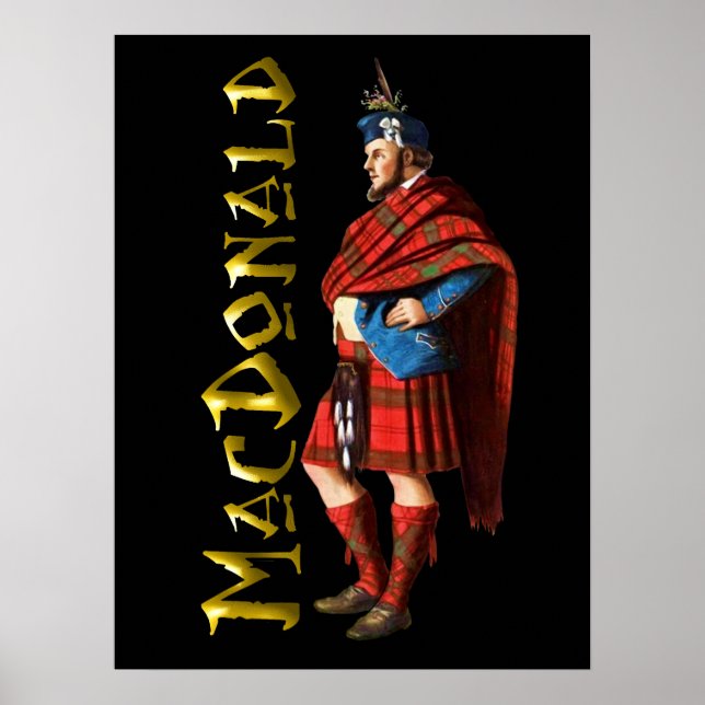 Clan MacDonald Scottish Highland Dream Poster (Vorne)