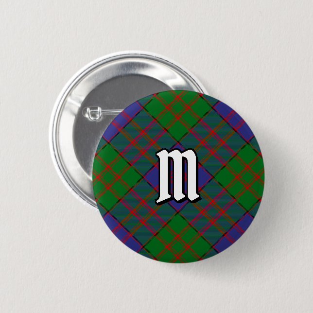 Clan MacDonald Tartan Button (Vorne & Hinten)