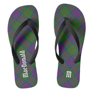 Clan MacDonald Tartan Flip Flops