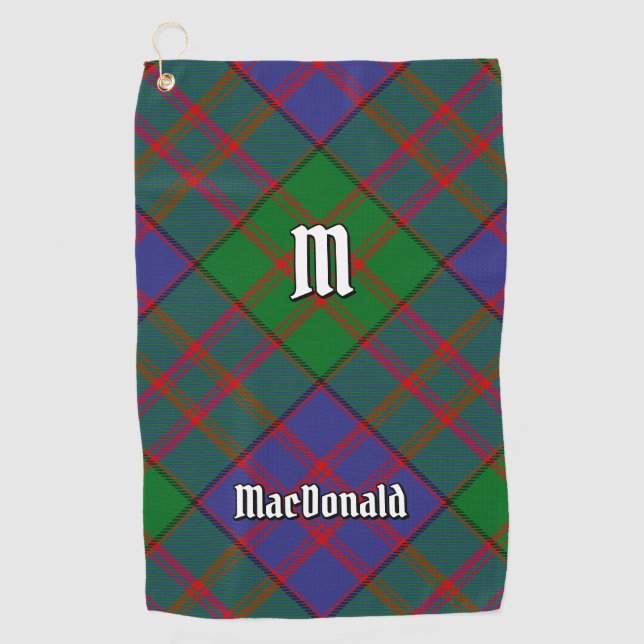 Clan MacDonald Tartan Golf Towel Golfhandtuch (Vorderseite)