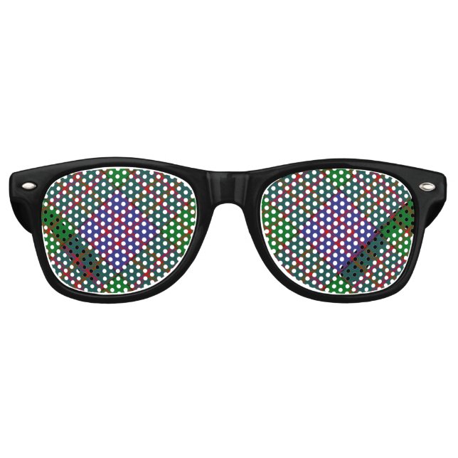 Clan MacDonald Tartan Lunettes de soleil rétro (Devant)