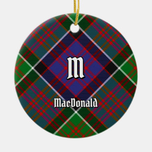 Clan MacDonald von Clanranald Tartan Keramik Ornament