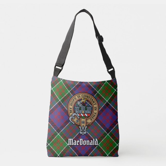 Clan MacDonald von Clanranald Tartan Tragetaschen Mit Langen Trägern (Vorderseite)