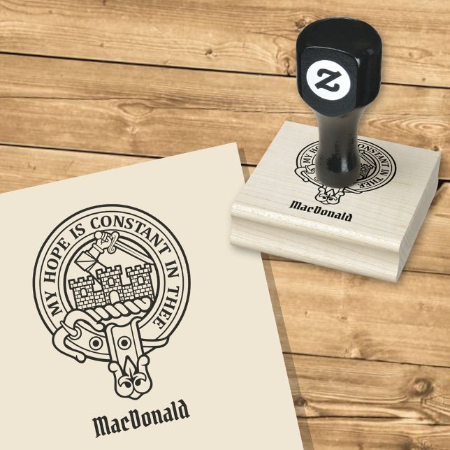 Clan MacDonald von Clanranald Wappen Rubber Briefm Gummistempel (Von Creator hochgeladen)