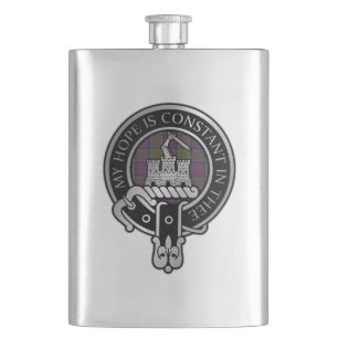 Clan MacDonald von Clanranald Wappen & Tartan Flas Flachmann